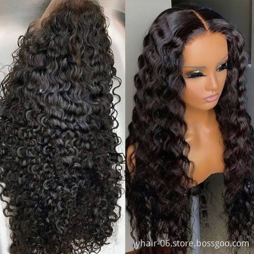 Wholesale 100% cuticle aligned hd lace frontal wigs ,Brazilian Curly Lace Front Wig, Wigs human hair lace front brazilian